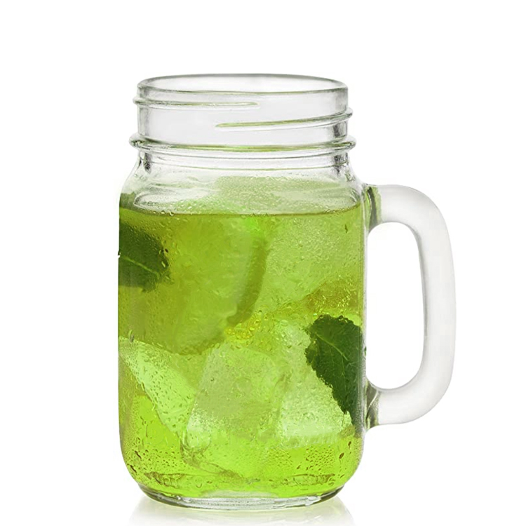 16oz Wide Mouth Glass Mason Jar for Storage for Drinking