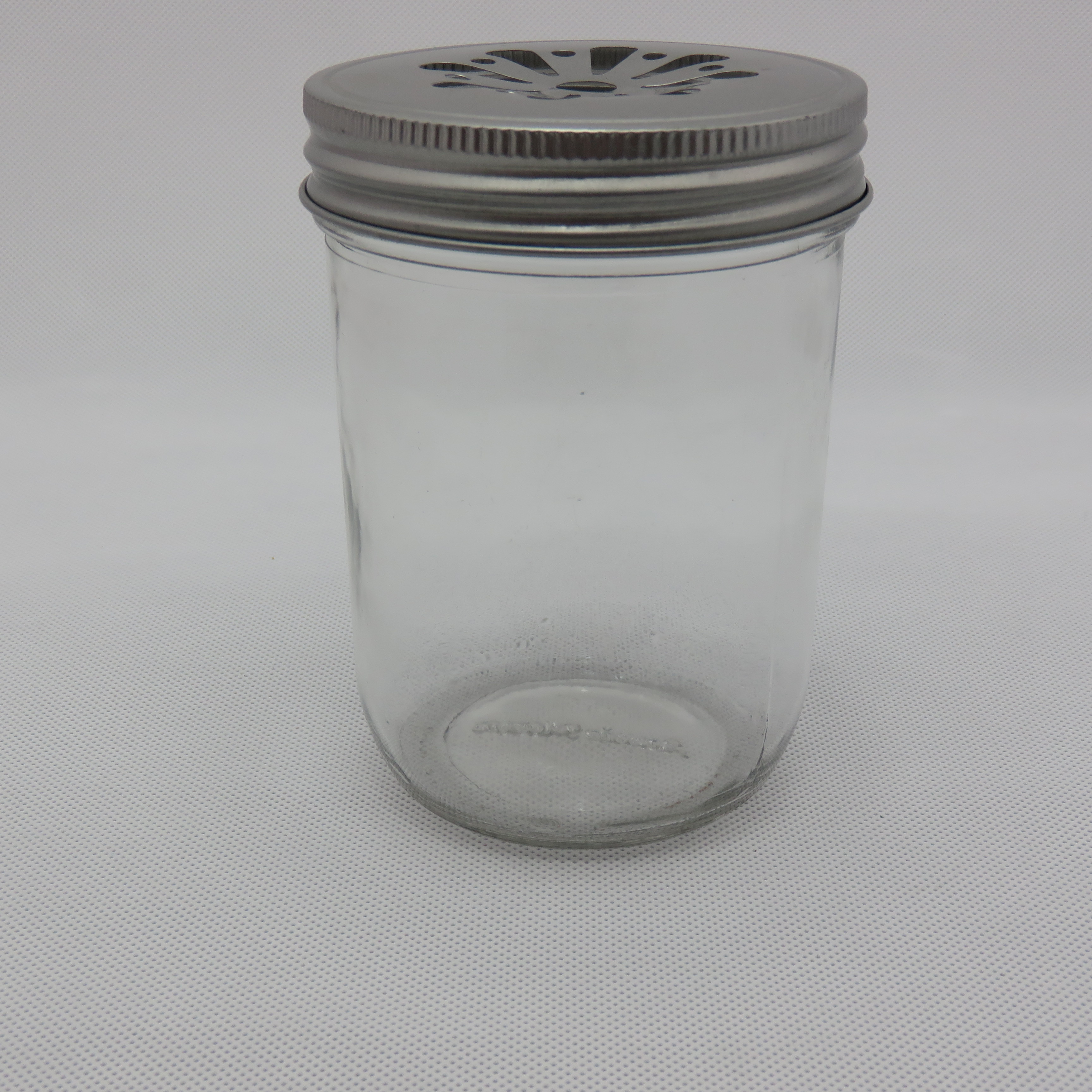 16oz clear wide mouth glass mason canning jar, glass mason jar with solid lid