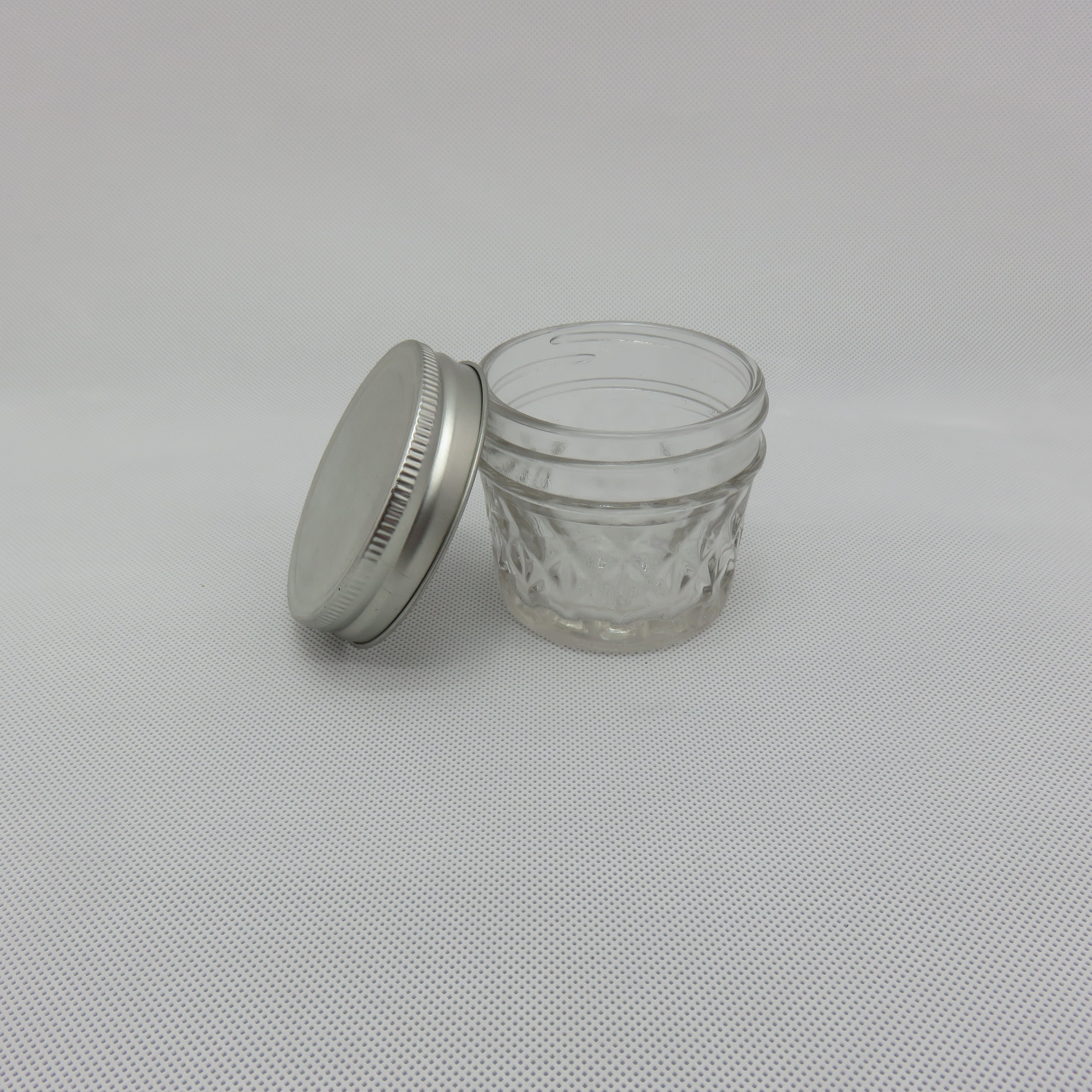 16oz clear wide mouth glass mason canning jar, glass mason jar with solid lid