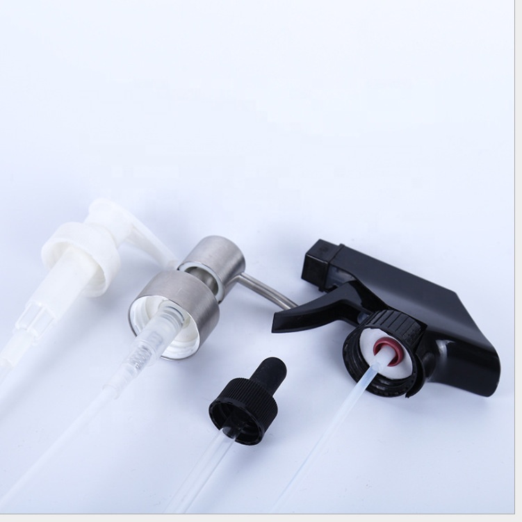 16oz empty amber clear boston round glass bottle 500ml boston round pump bottle