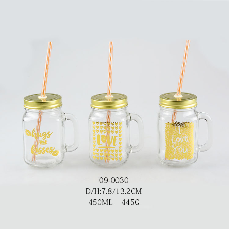 16oz wide mouth glass mason jar for storage for drinking