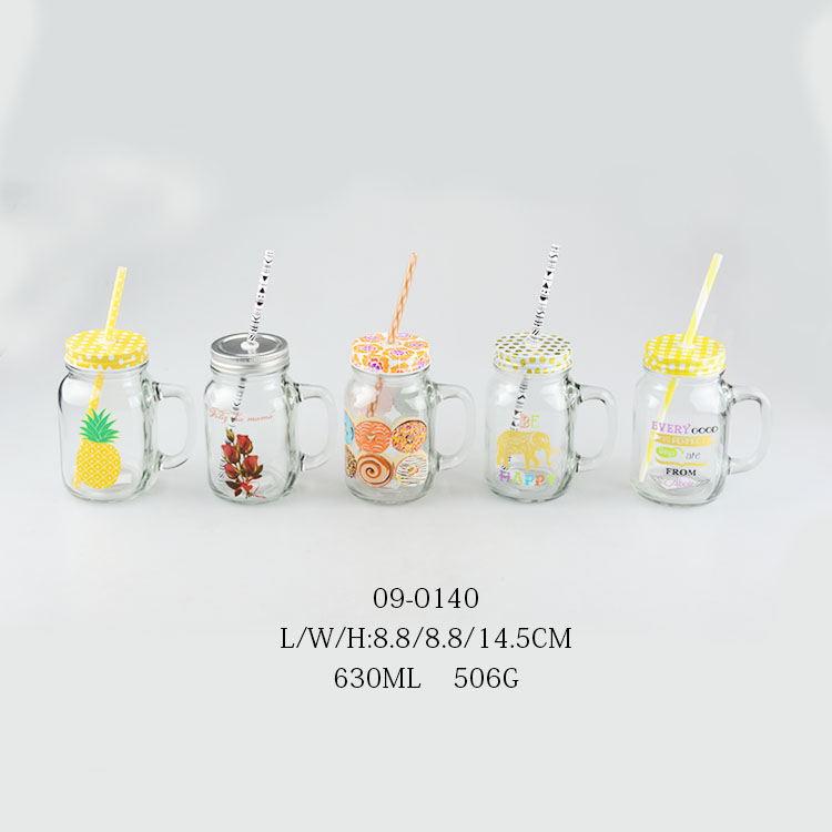 16oz wide mouth glass mason jar for storage for drinking