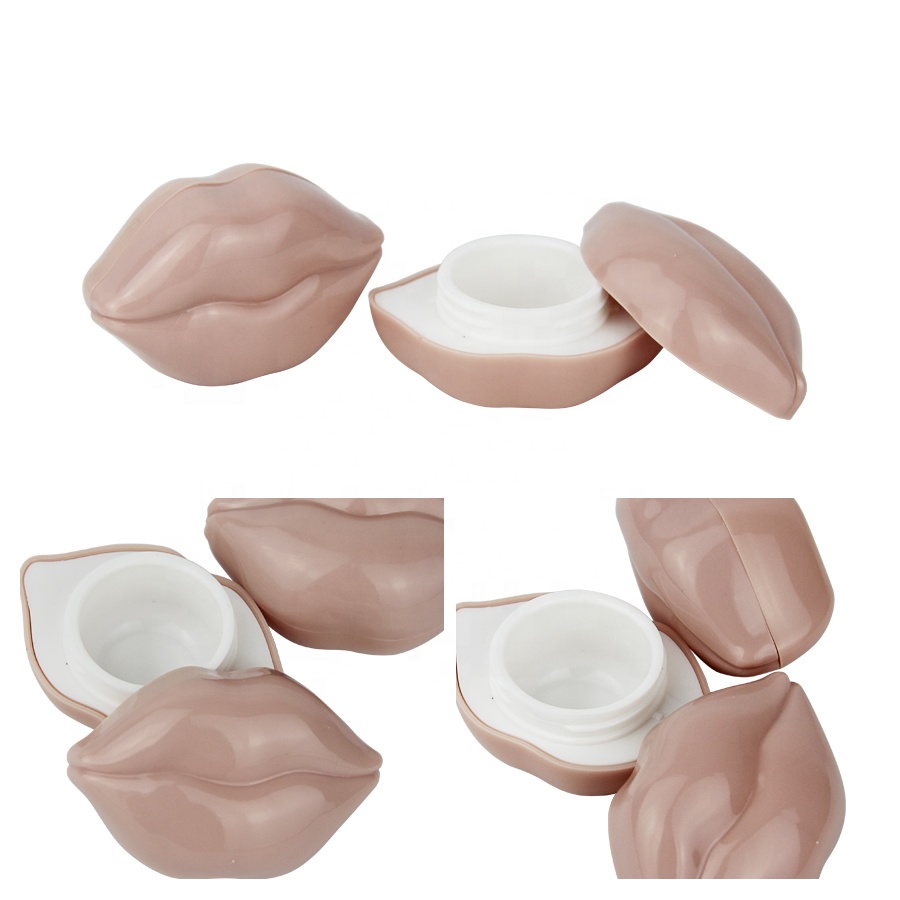 17.8 g empty bottle lip makeup case container cosmetic package new unique lip shaped plastic cosmetic jar