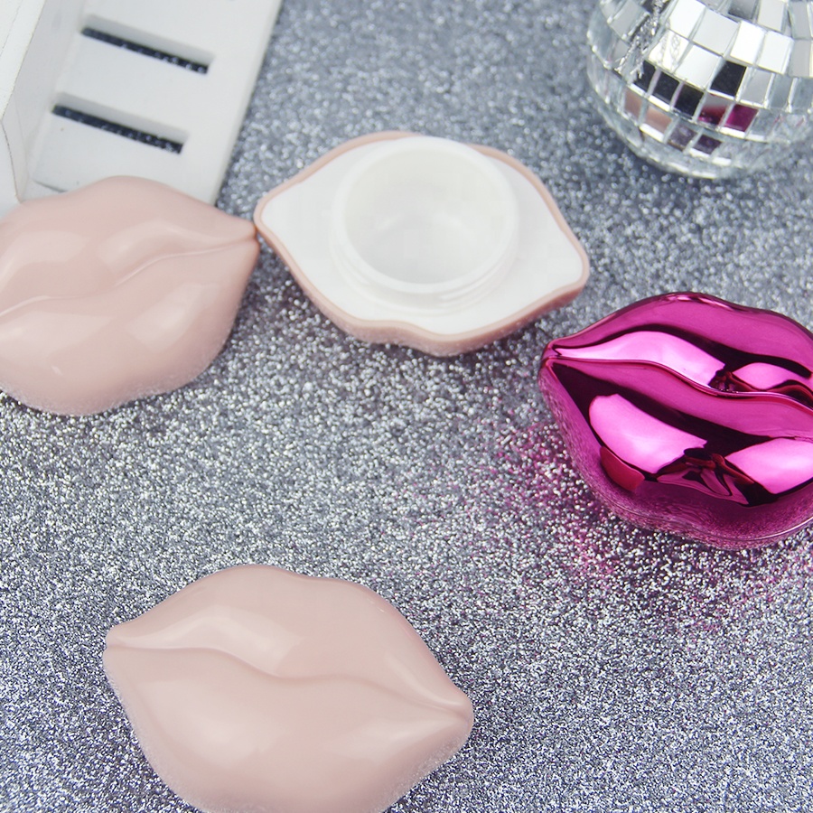 17.8 g empty bottle lip makeup case container cosmetic package new unique lip shaped plastic cosmetic jar