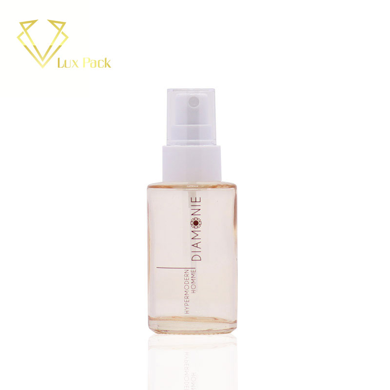 170ml 180ml 190ml high quality square shape pink empty liquid lotion cosmetic glass bottle