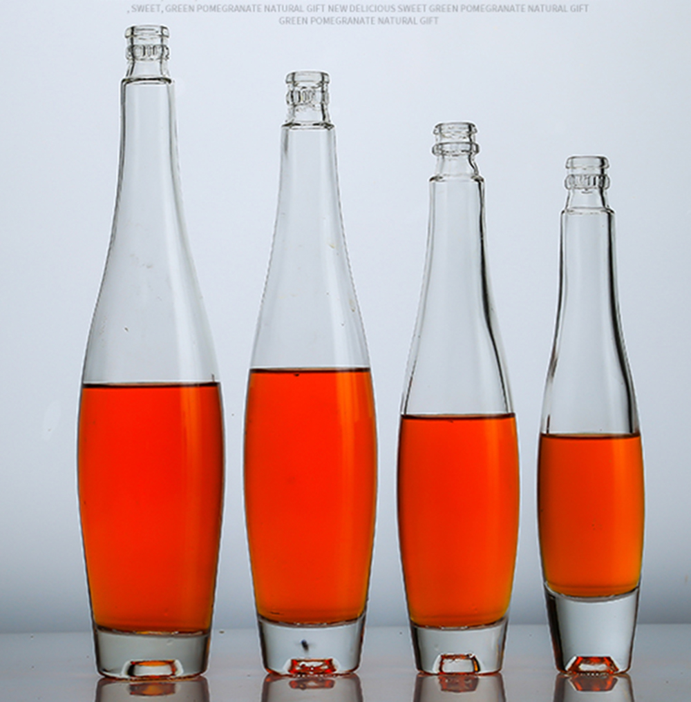 175 275 375 500ml empty vodka tequila liquor alcohol glass bottle with cork stopper/screw cap