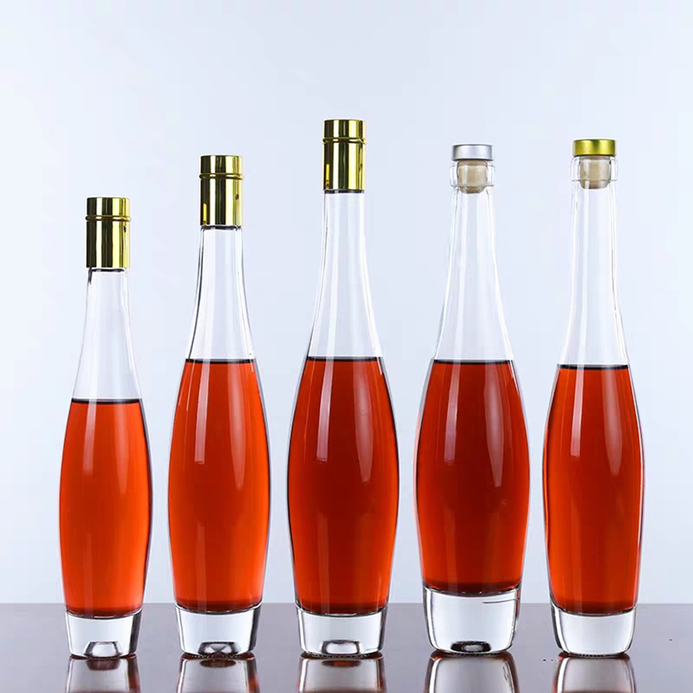 175 275 375 500ml empty vodka tequila liquor alcohol glass bottle with cork stopper/screw cap