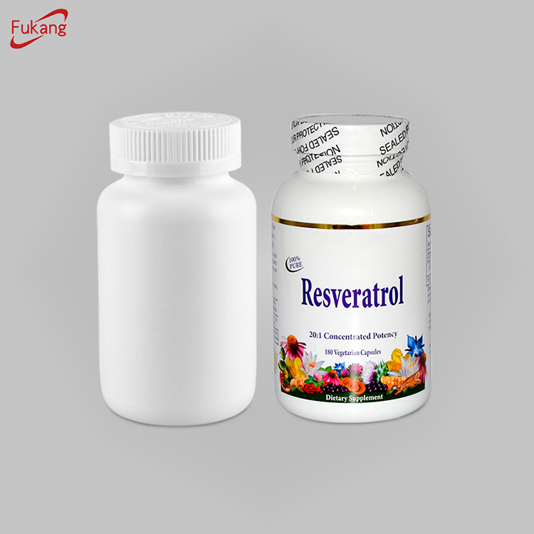 175cc PE material plastic bottle round white with child proof cap clear bottle medicine/drug/supplement/pill food bottle