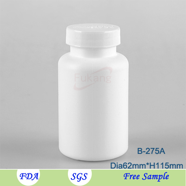 175cc PE material plastic bottle round white with child proof cap clear bottle medicine/drug/supplement/pill food bottle
