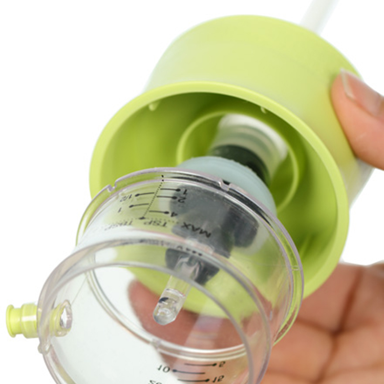 17oz New Olive Oil Measured Bottle, Perfect Glass Oil Bottle with Gravity Spout Lid