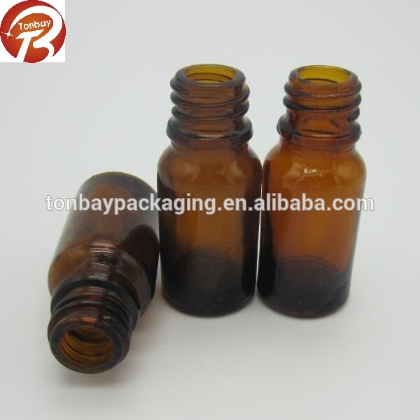 18/410 10ml 15ml 20ml 30ml amber glass bottle containers with tamper evident plastic cap and inner dropper