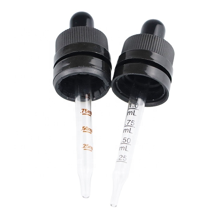 18/410 plastic glass dropper with scale pipette CRC&TE