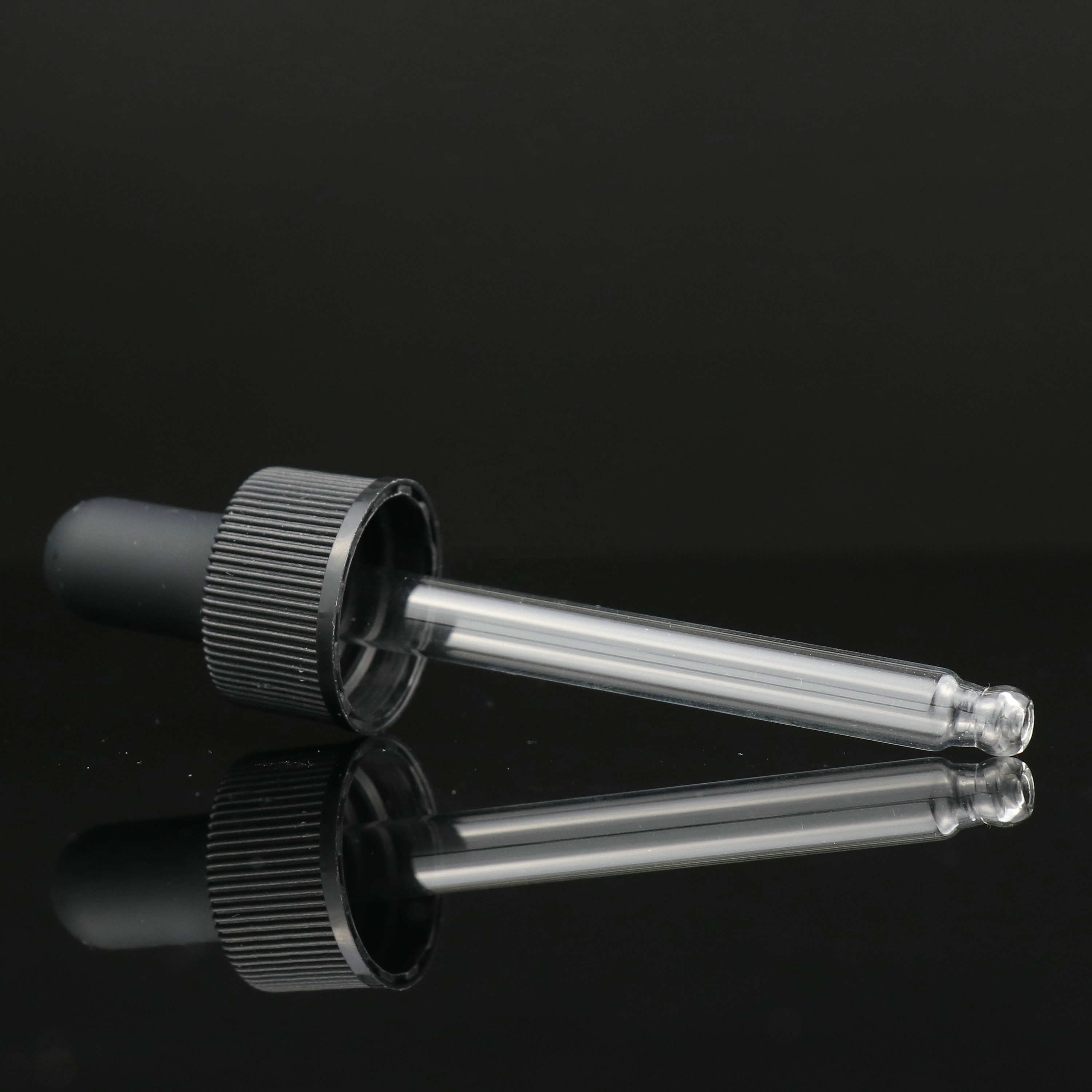18/410 shiny gold UV basket cover essential oil liquid dropper cap graduated glass dropper