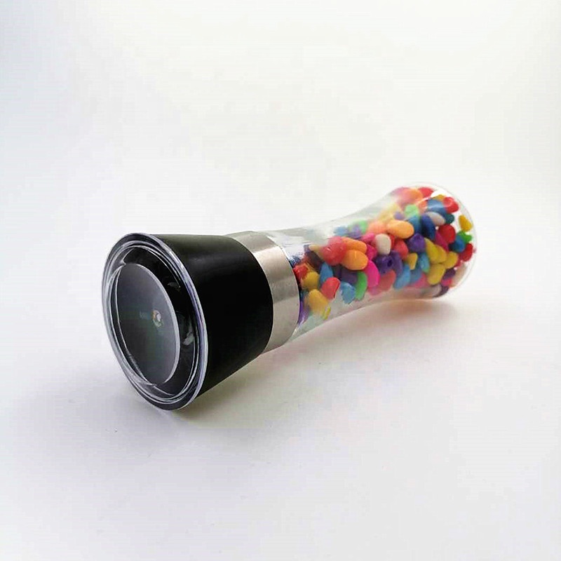 180 ML high performance sea salt and pepper mix tall container glass spice grinder