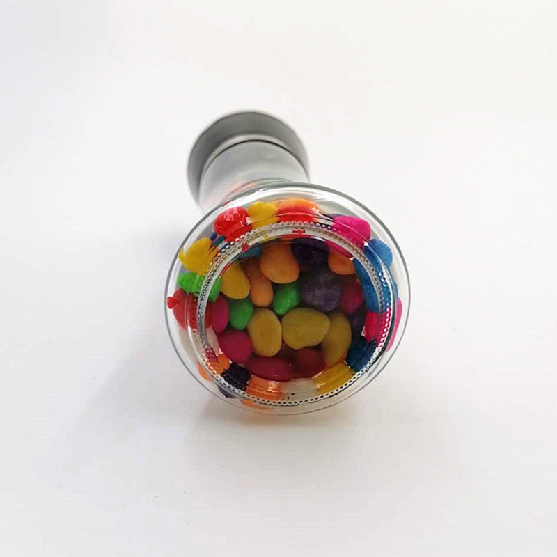 180 ML high performance sea salt and pepper mix tall container glass spice grinder