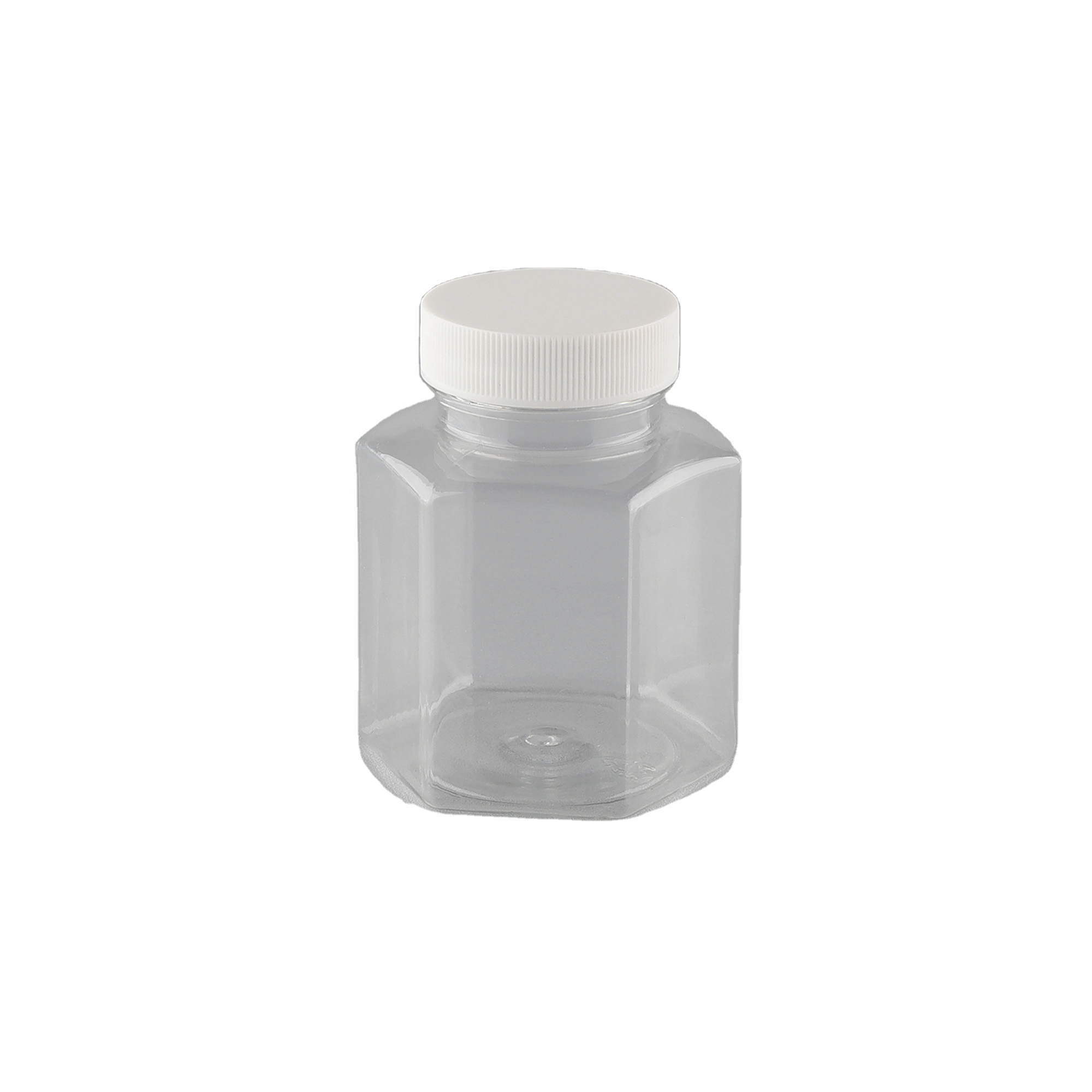 180ML Hexagon luxury food packaging  jar biodegradable storage jars