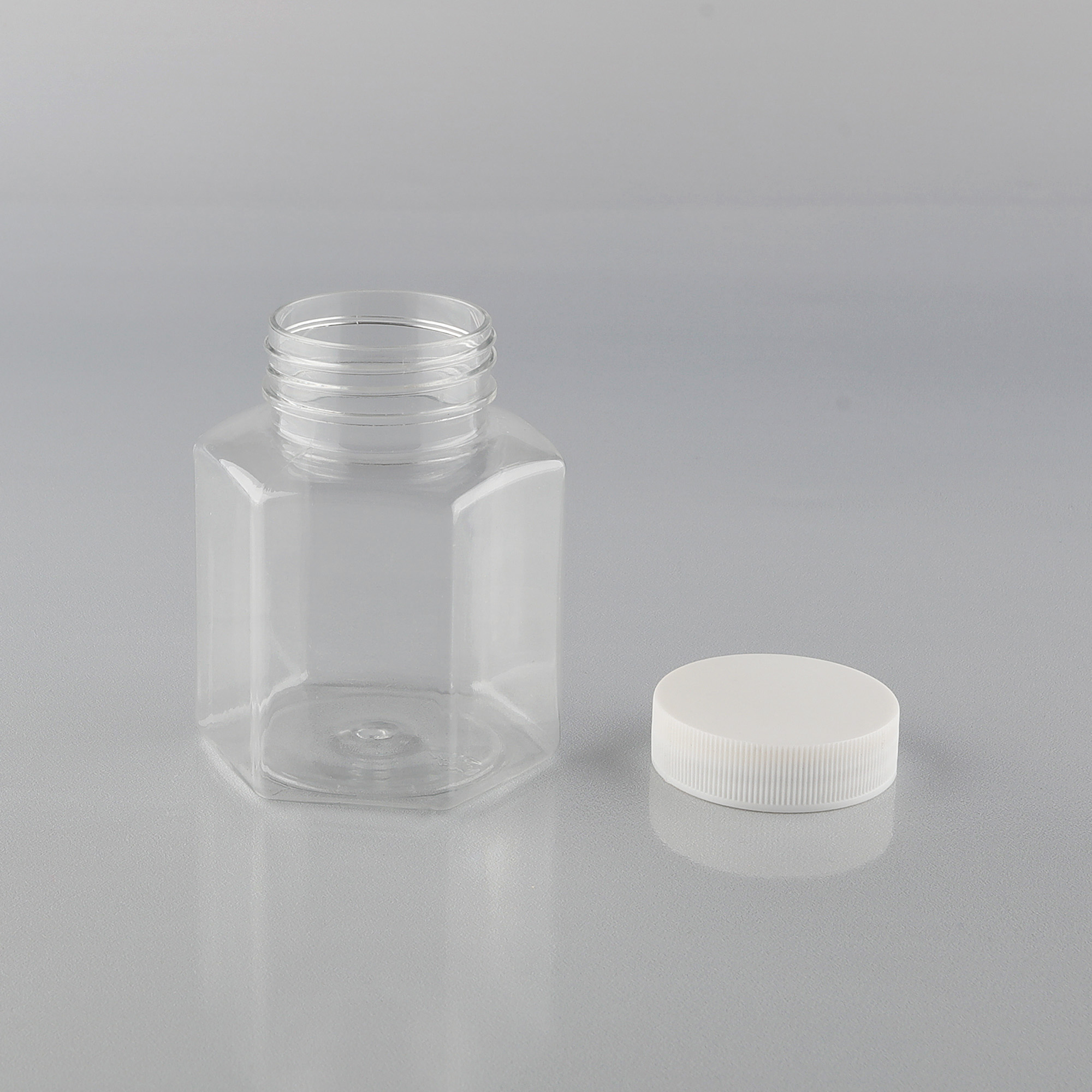 180ML Hexagon luxury food packaging jar biodegradable storage jars