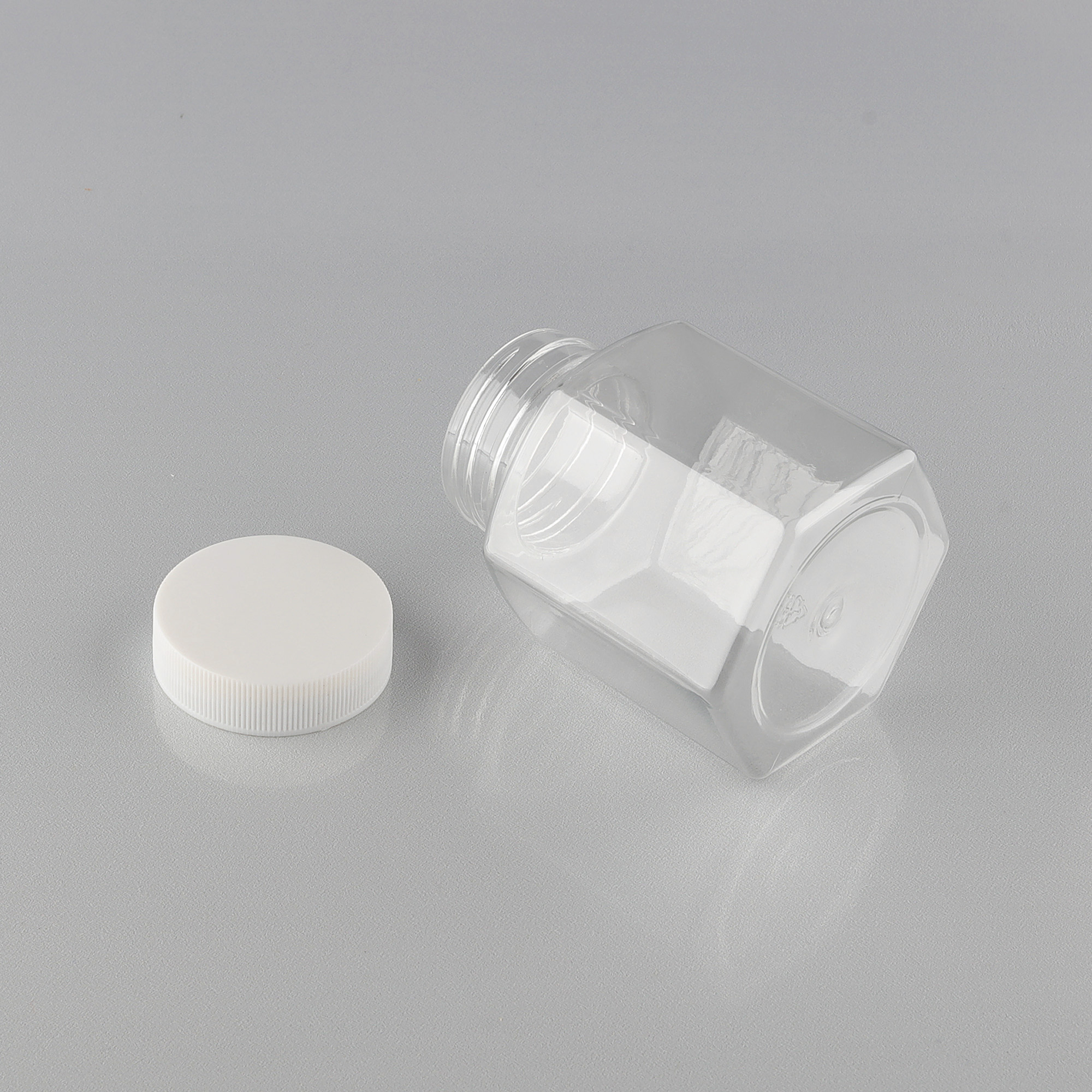 180ML Hexagon luxury food packaging jar biodegradable storage jars
