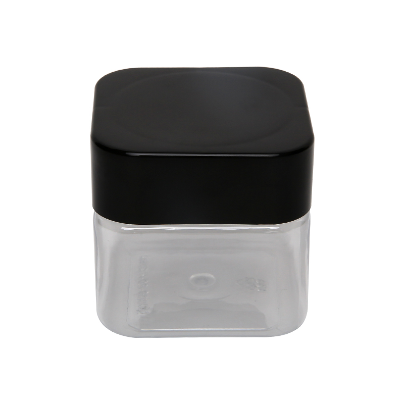 180ml/215ml Empty Clear/brown square cosmetic cream jar 250g/300g seal honey plastic jar