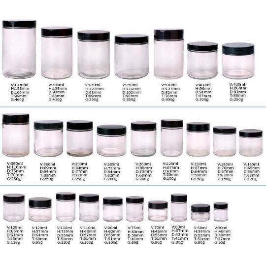 180ml  260ML glass jar with metal lid for honey jam sauce