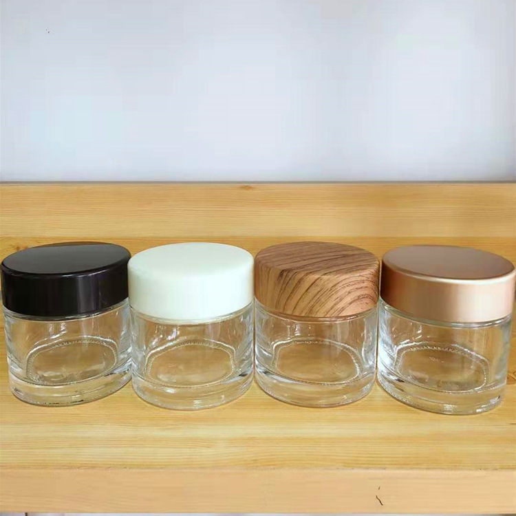 180ml 360ml 500ml 750ml Food grade Honey candy glass jar with bamboo lid top e