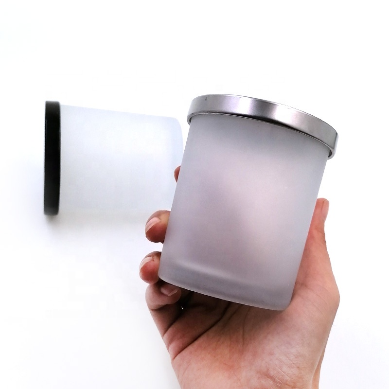 180ml 6oz 220ml 7oz weed jars custom matte frosted clear round flower packaging candle jar with kush hemp black metal wooden lid