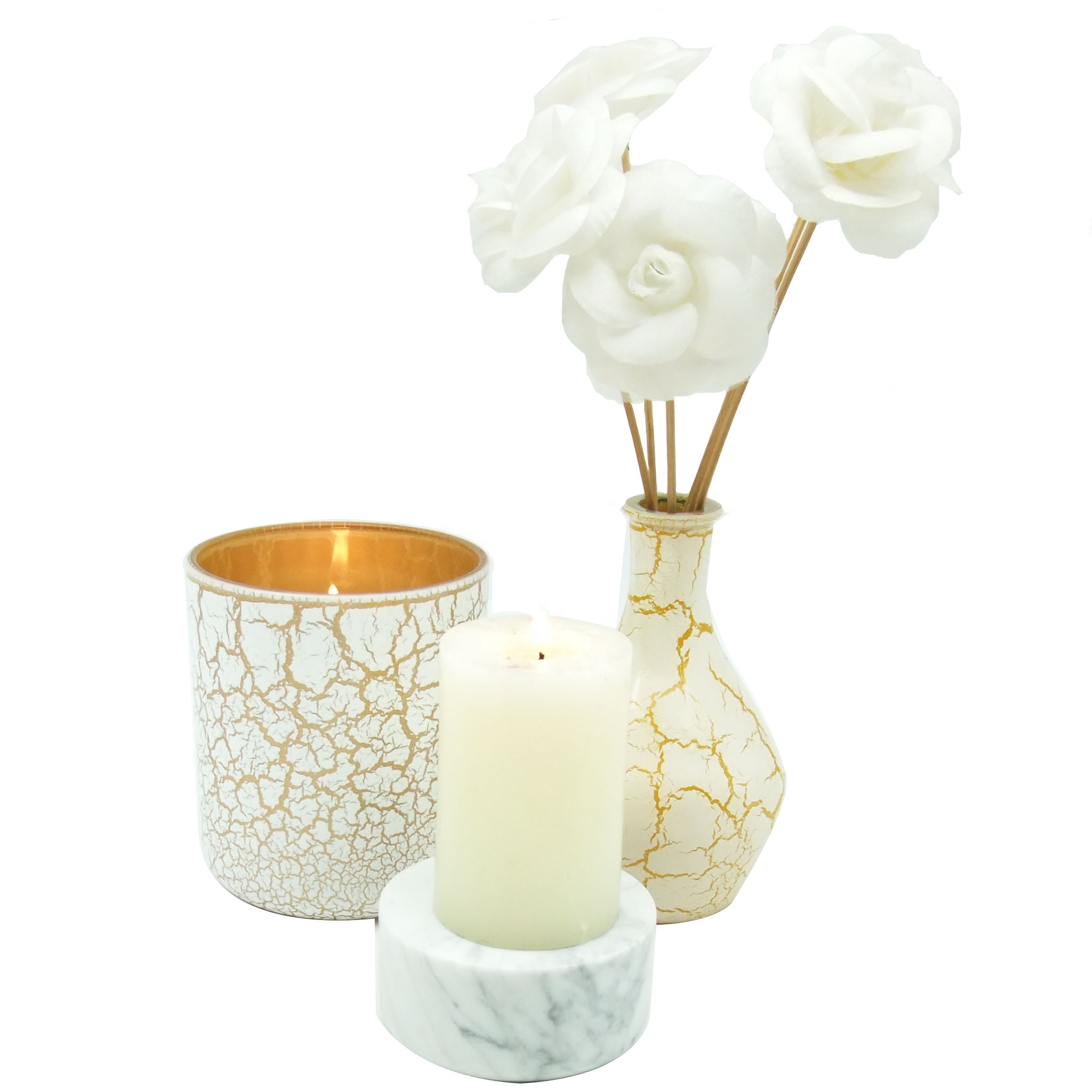 180ml 6oz gold lacquer luxury unique wholesale glass reed diffuser manufacturers set gift bottle Haodexin 12oz 13oz candle jars