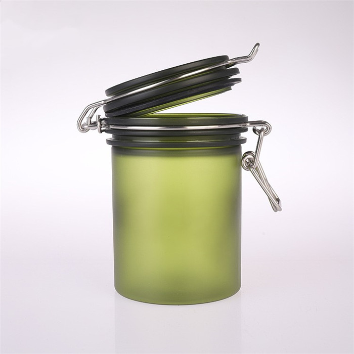 180ml 6oz round shape clear pet plastic hermetic jar for bath salt and body scrub