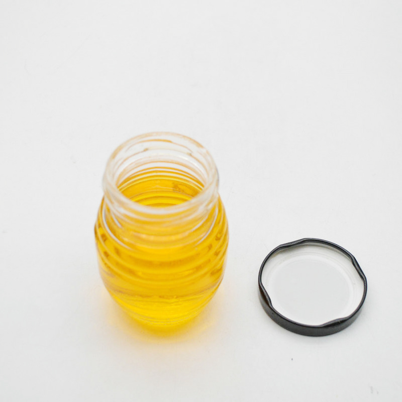180ml Clear Glass Honey Jar for Home Kitchen Spice Jars For Honey,Caviar,Herb,Jelly,Jams