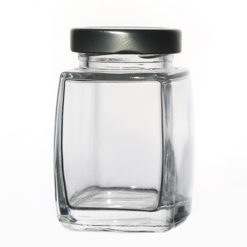 180ml Glass Jars Suppliers Storage Clear Customize Empty Square Food Glass Jars Wholesale