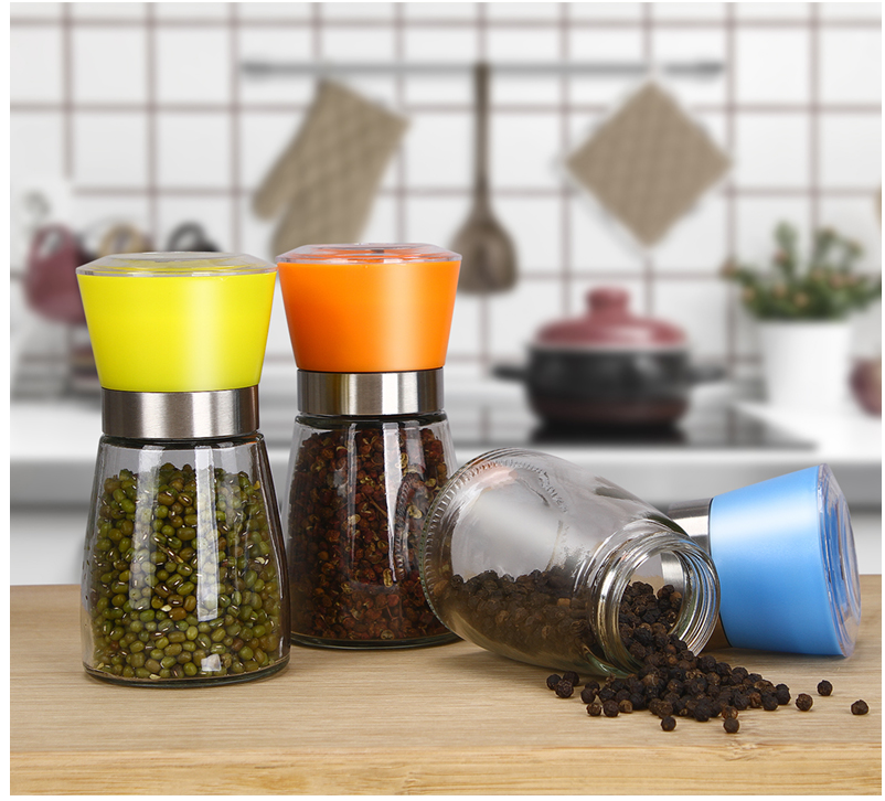 180ml Kitchen supplies Colors cap glass Condiment bottles