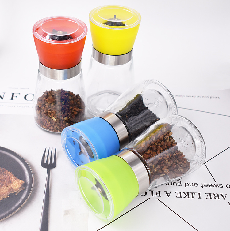 180ml Kitchen supplies Colors cap glass Condiment bottles