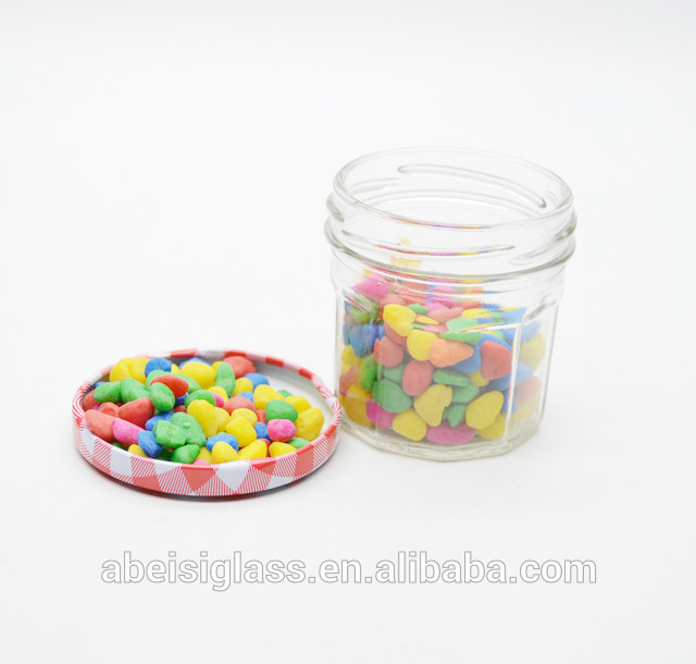 180ml Polygon Fancy Glass Honey Jar With screw cap