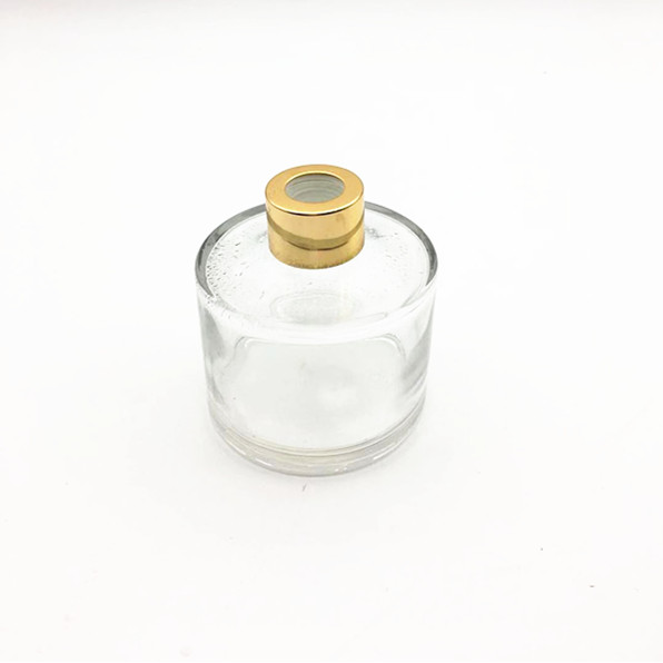 180ml Round aroma glass reed diffuser bottle with sola flower & rattan sticks