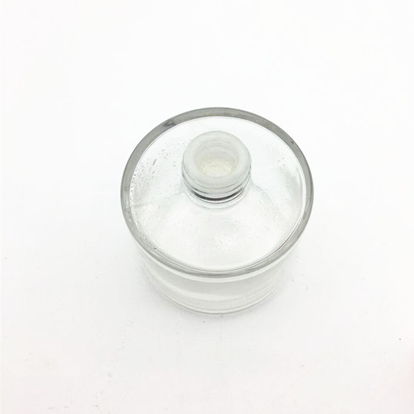 180ml Round aroma glass reed diffuser bottle with sola flower & rattan sticks