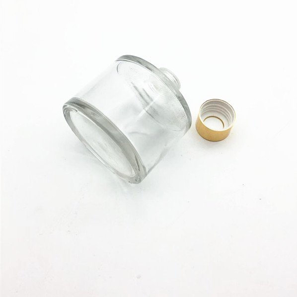 180ml Round aroma glass reed diffuser bottle with sola flower & rattan sticks