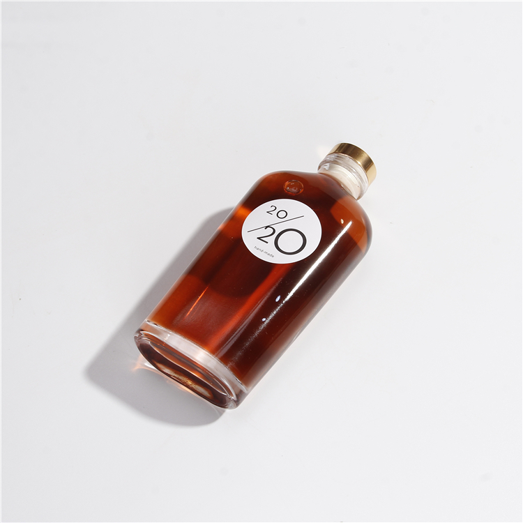 180ml Square Flat Vodka Whisky Glass Bottle Drinking Liquor Bottle With Cork
