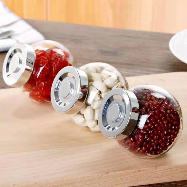 180ml flat drum bottles with lid for kitchen seasoning glass jar