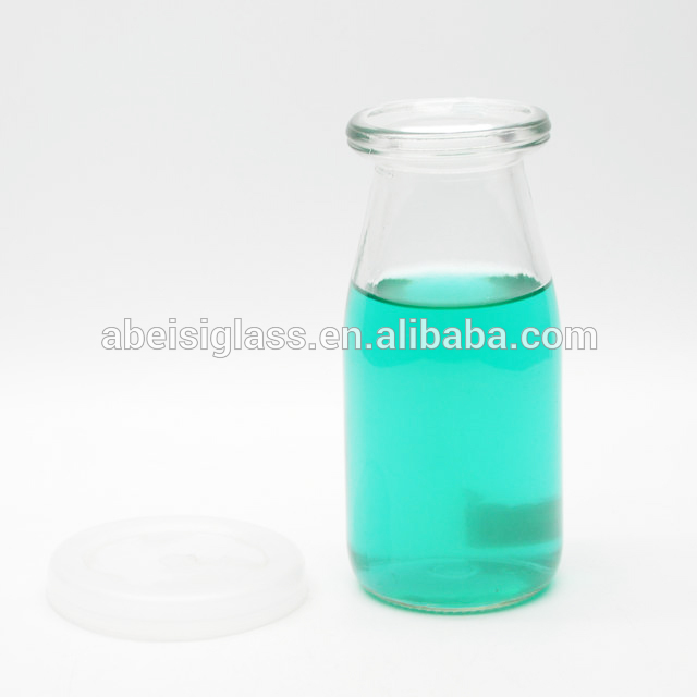 180ml pudding yogurt glass jar with plastic lid