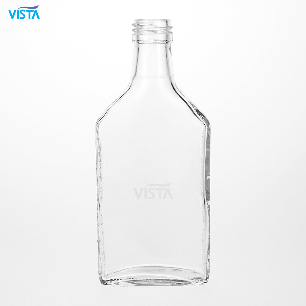 187.5ml 200ml 375ml 350ml 750ml SMALL FLASK GLASS BOTTLE with screw cap