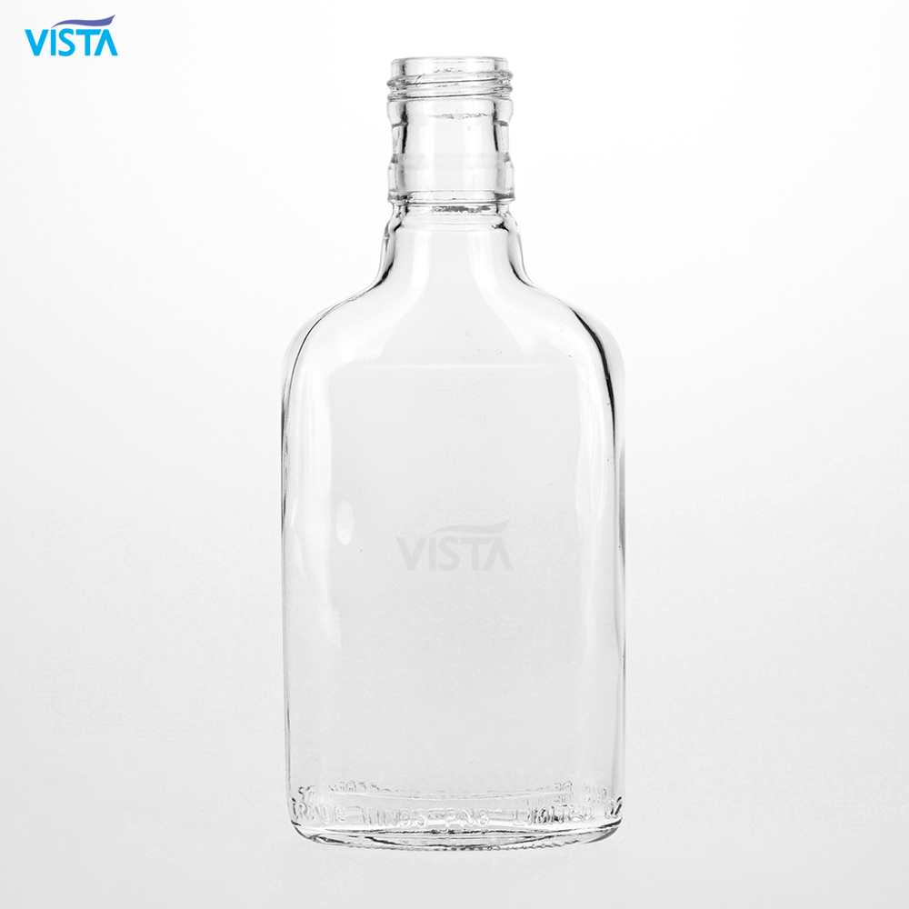 187.5ml 200ml 375ml 350ml 750ml SMALL FLASK GLASS BOTTLE with screw cap