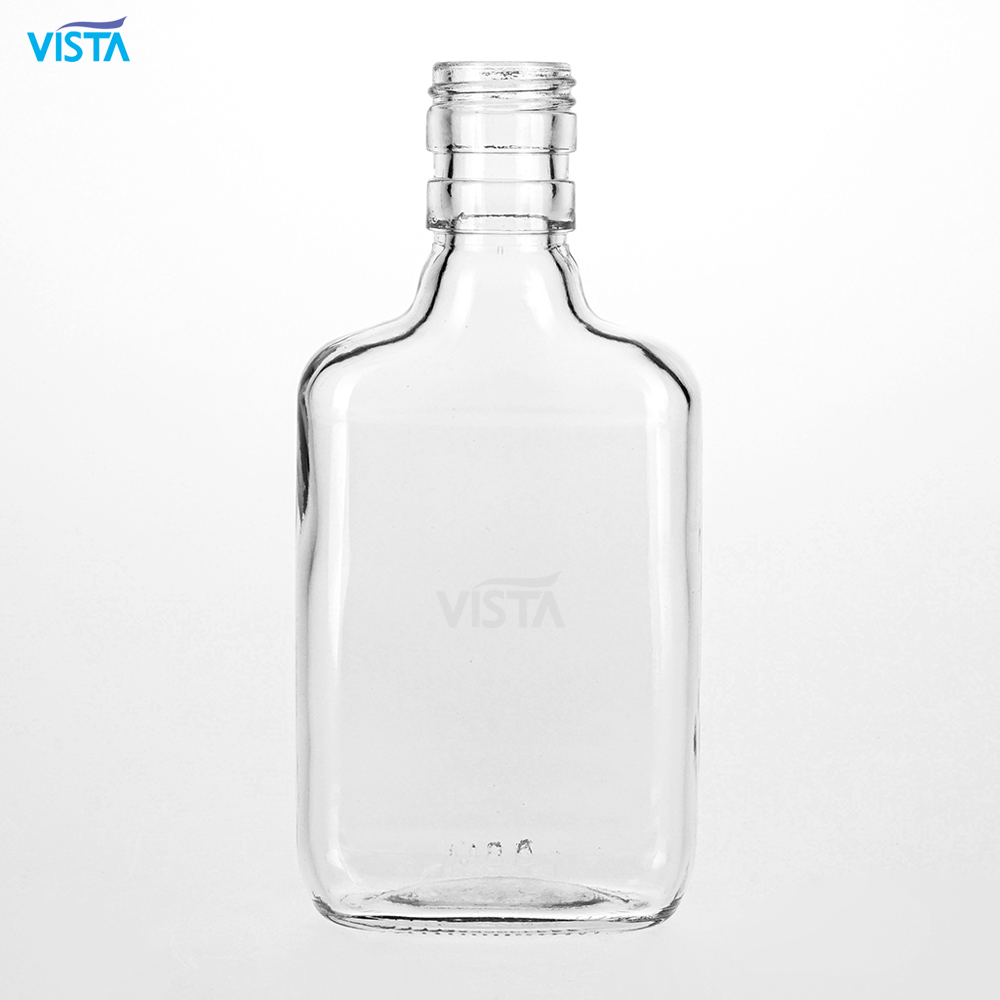 187.5ml 200ml 375ml 350ml 750ml SMALL FLASK GLASS BOTTLE with screw cap