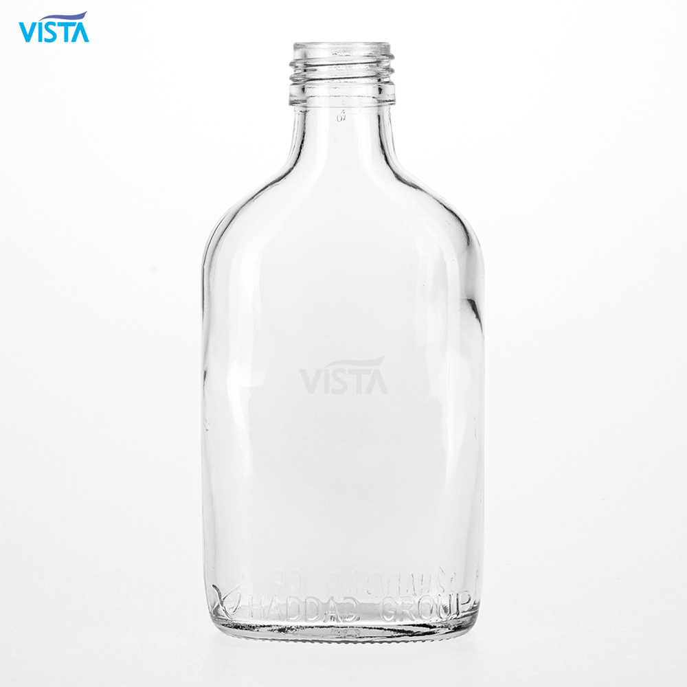 187.5ml 200ml 375ml 350ml 750ml SMALL FLASK GLASS BOTTLE with screw cap