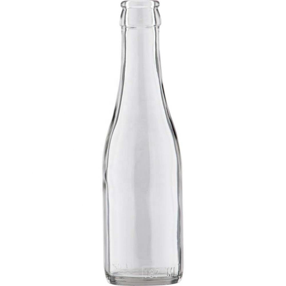 187ml Clear Flat Bottom Champagne Glass Bottles