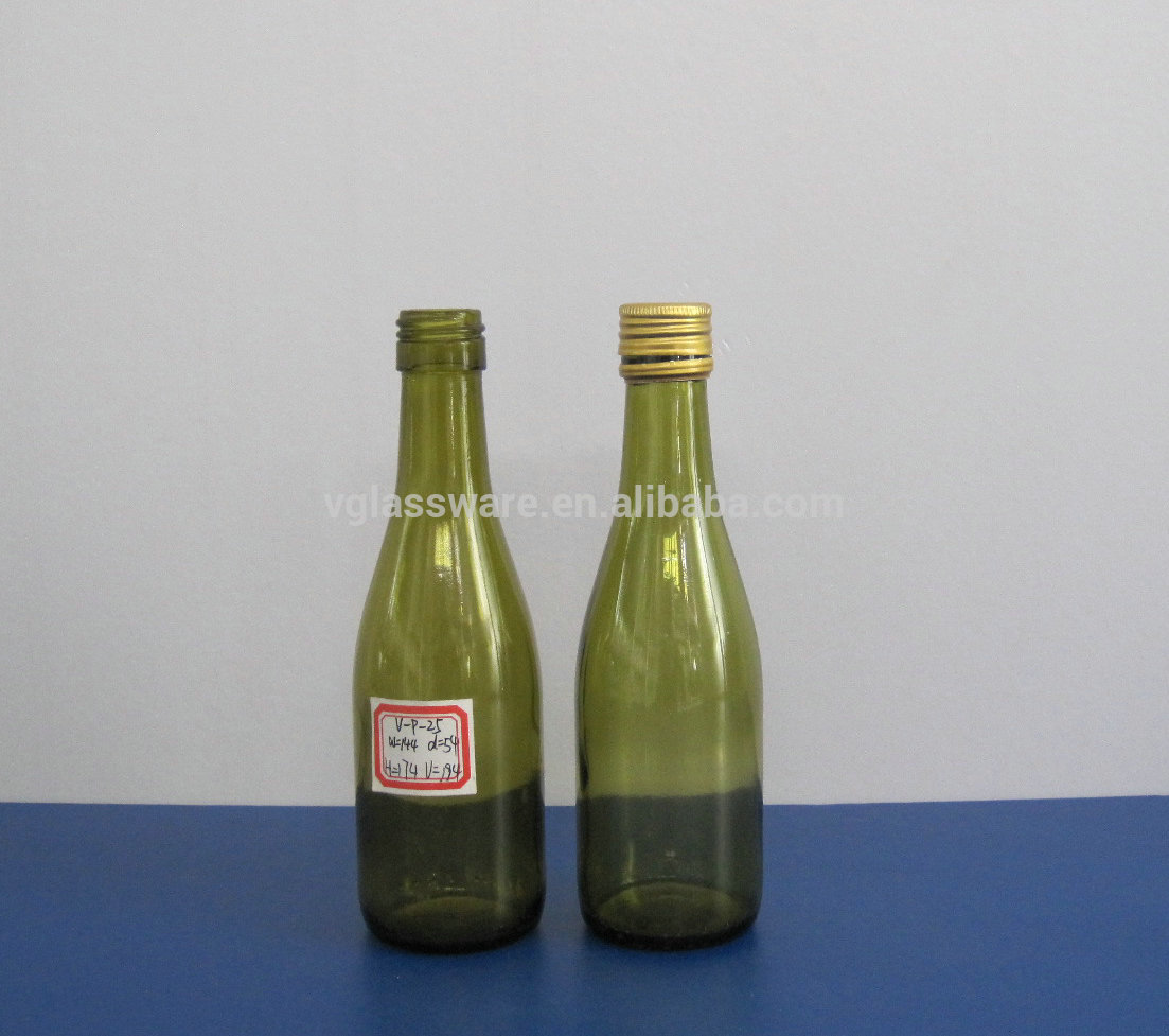 187ml mini glass wine bottles wholesale
