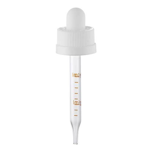 18mm CRC plastic dropper glass pipettes for bottles