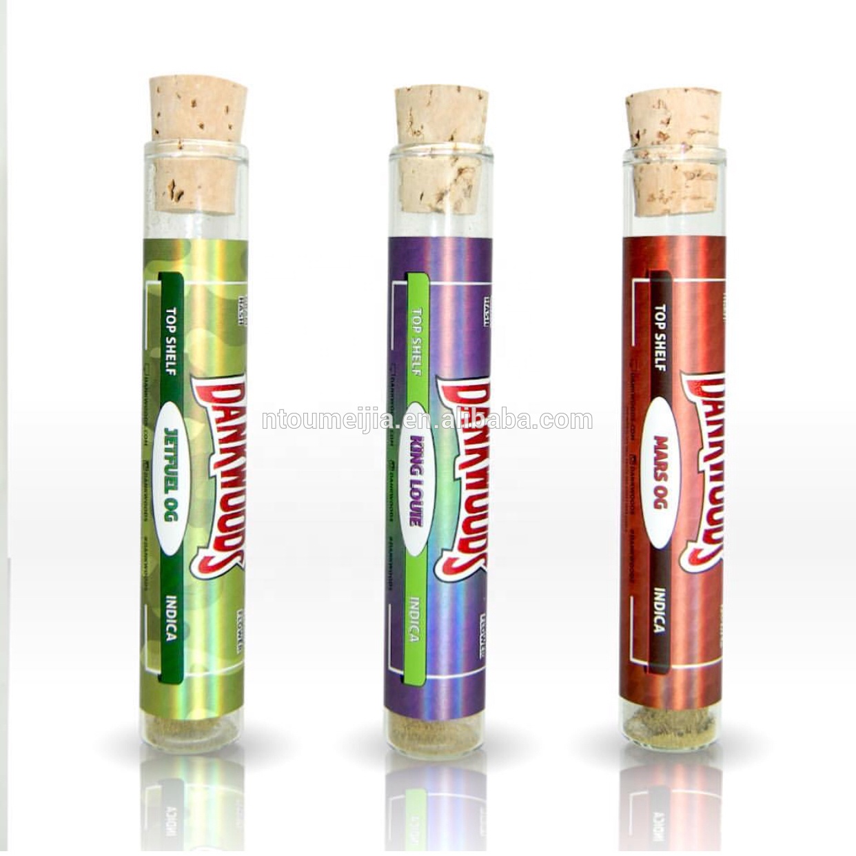18mm Dankwoods Glass Pre Rolled Leaf Blunt Tubes for Packaging