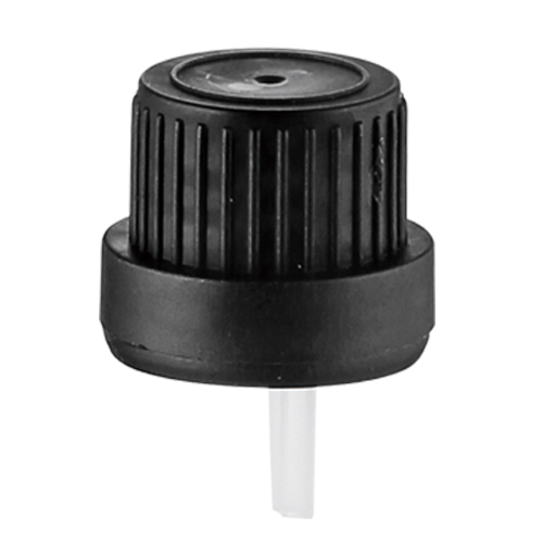 18mm Small T/E Black PP Screw Lid Insert Dropper Lids