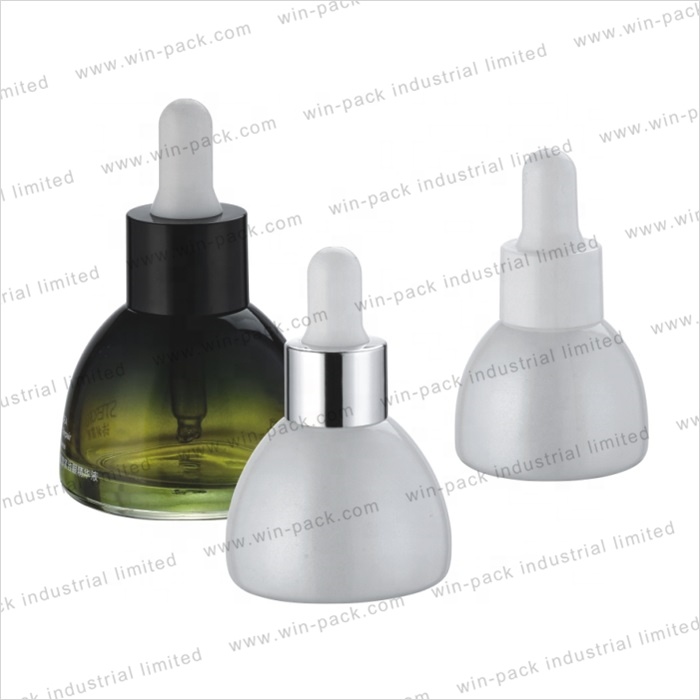 18mm cap 50ml clear pretty empty glass cosmetics packaging euro dropper cap bottle