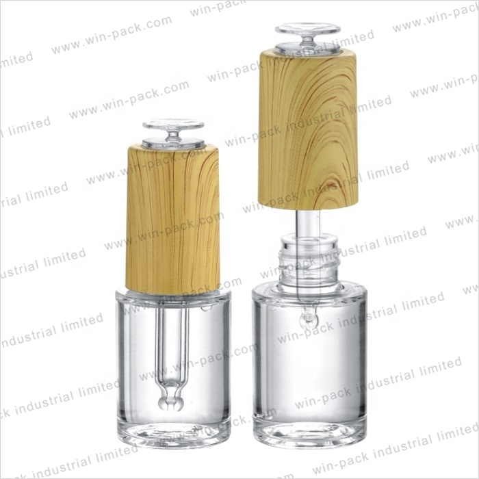 18mm cap 50ml clear pretty empty glass cosmetics packaging euro dropper cap bottle